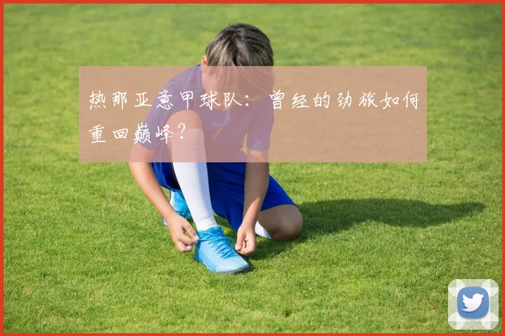 热那亚意甲球队:曾经的劲旅如何重回巅峰?